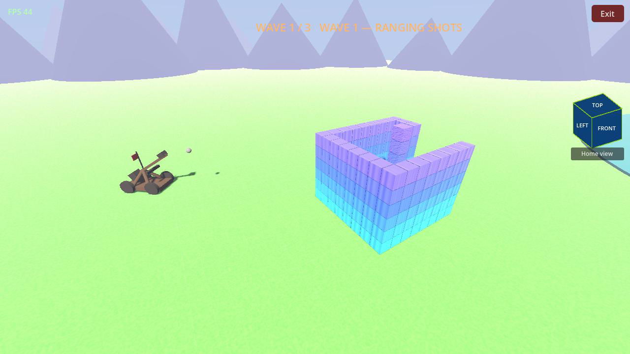 The rainbow strain map glowing on a castle under bombardment